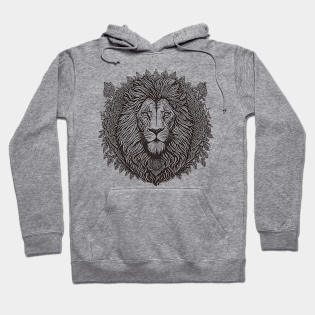 Grand Lion Hoodie by Deniz Digital Ink